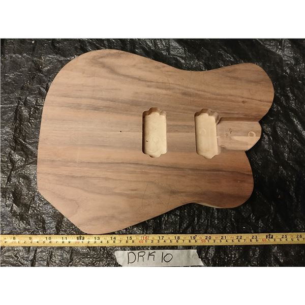 Walnut Top Guitar Body - Unfinished 57mm neck pocket
