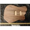 Image 1 : Walnut Top Guitar Body - Unfinished 57mm neck pocket