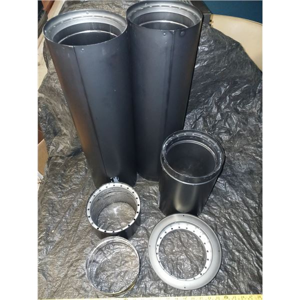 Duravent 6DV 6" Double Wall Stove pipe kit w/ Wall Adapter