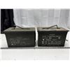 Image 1 : Military Empty AMMO Cartridges Metal Box.