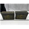 Image 1 : Military Empty AMMO Cartridges Metal Box.