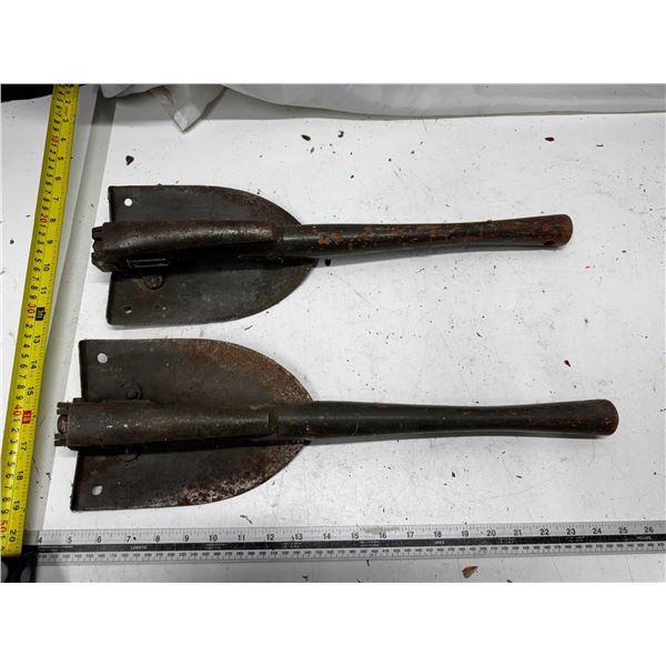 2 army shovels
