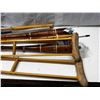 Image 4 : Lot of 3 Island lights, 3 Baseball bats and Pair of Wooden Crutches.