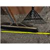 Image 2 : A broom, Squeegee and Rake.