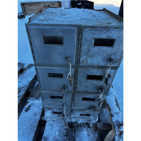 Post Cards Locker with Keys.