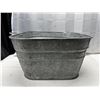 Image 1 : Vintage Square Galvanized Tub.