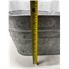 Image 2 : Vintage Square Galvanized Tub.