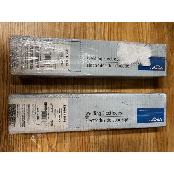 Two Box of Welding Electrodes by Linde (Sealed Pack).