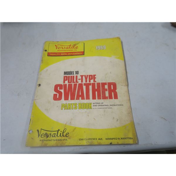 versatile model 10 pull type swather manual