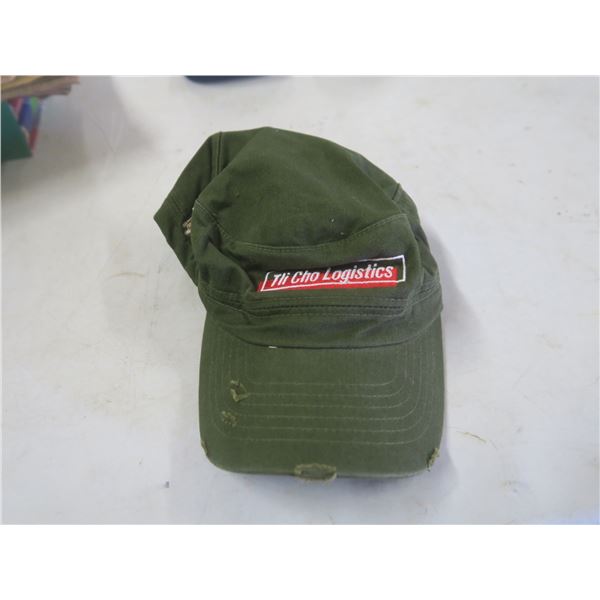 green/red Tlicho hat