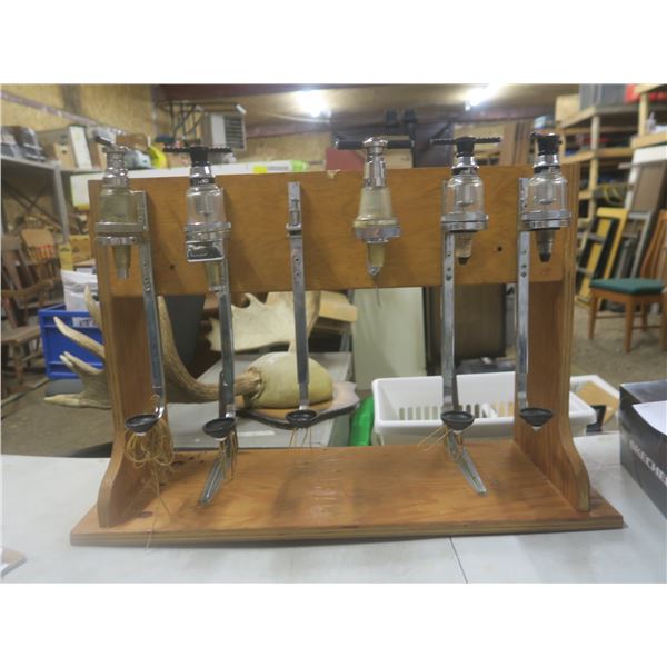 set of liquor dispensers