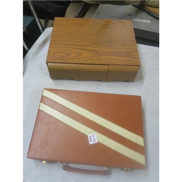 3 drawer cassette case, backgammon case, small suitcase