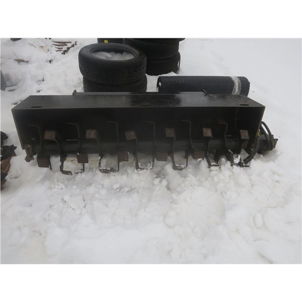 skid steer rototiller 6ft length 1'7" width 1'7" height
