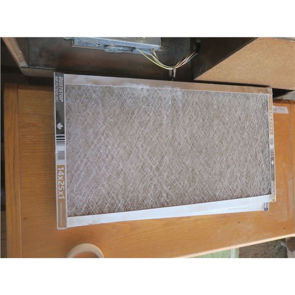 2 14x25x1 air filters