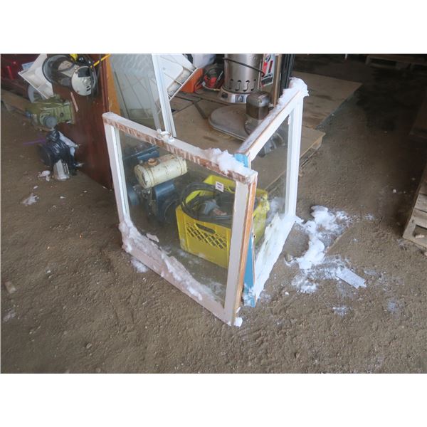 2 windows 28"x28" and 30"x24"