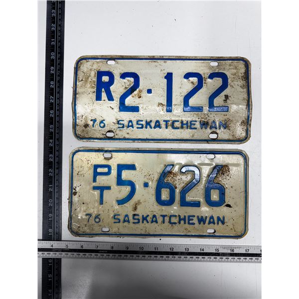 1976 Saskatchewan license Plate.