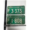 Image 1 : 1969 Saskatchewan Licence Plate.