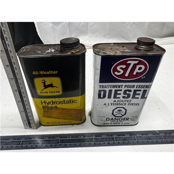 John Deere Hydraulic Fluid and STP Diesel Fuel Treatment (Filled with oil)