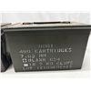 Image 4 : Military Empty AMMO Cartridges Metal Box.