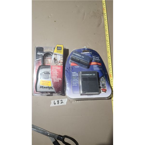 new lockbox/garage door opener