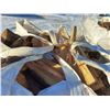 Image 2 : grain bag of split seasoned Jackpine firewood - 2/3 to 3/4 cord