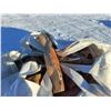 Image 2 : grain bag of split seasoned Jackpine firewood - 2/3 to 3/4 cord