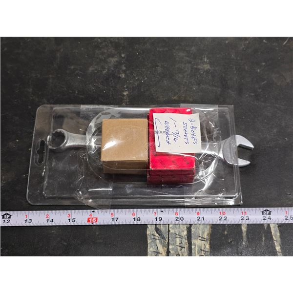 2 Boxes of 13/16, 3/8" sockets & 13/16" wrench