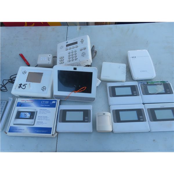 box of alarms thermostats