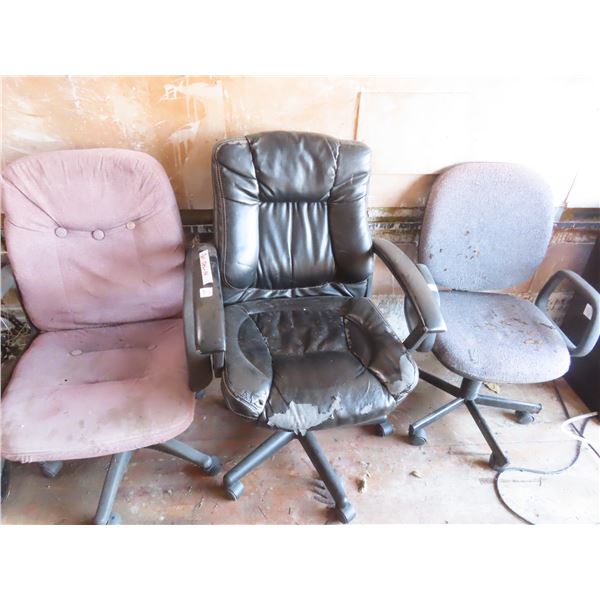 3 office chairs