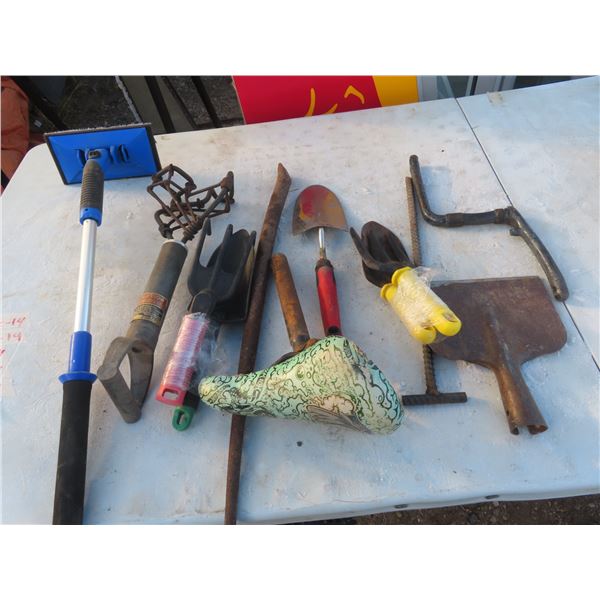 pail of assorted misc.