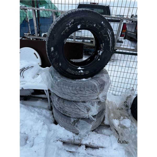 Four LT245/75R16 Terramax tires.