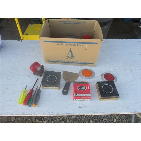 box of assorted hardware