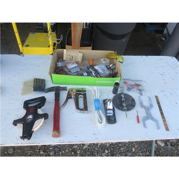 box of assorted hardware