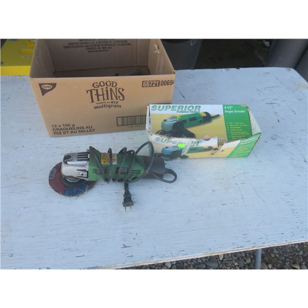 4-1/2" angle grinder and hardware