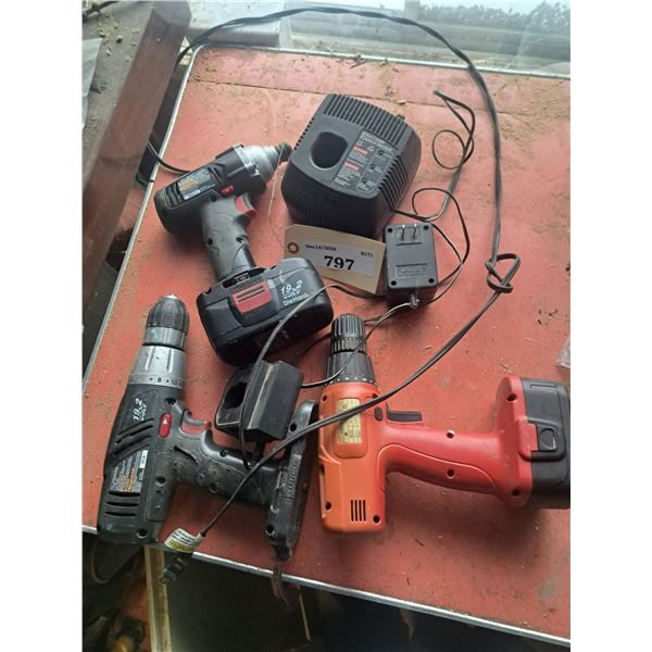 ASSORTED DRILLS (UNTESTED)