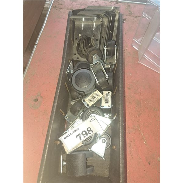 CASTER WHEELS AND BRACKETS
