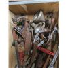 Image 6 : wooden toolbox with wood working tools