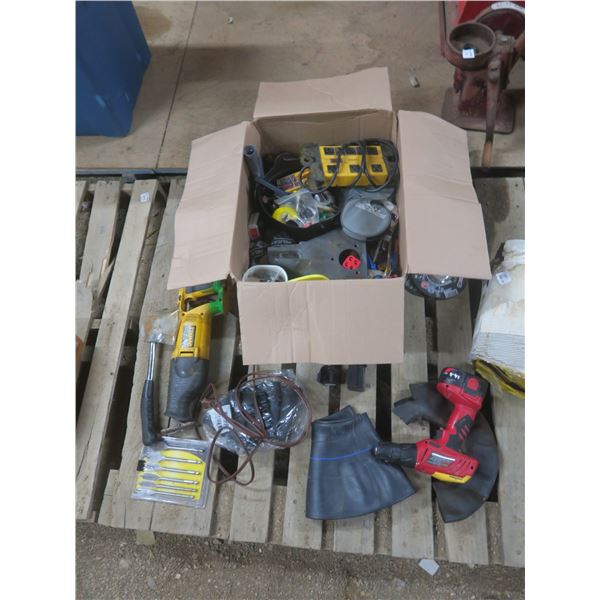 box of assorted hardware