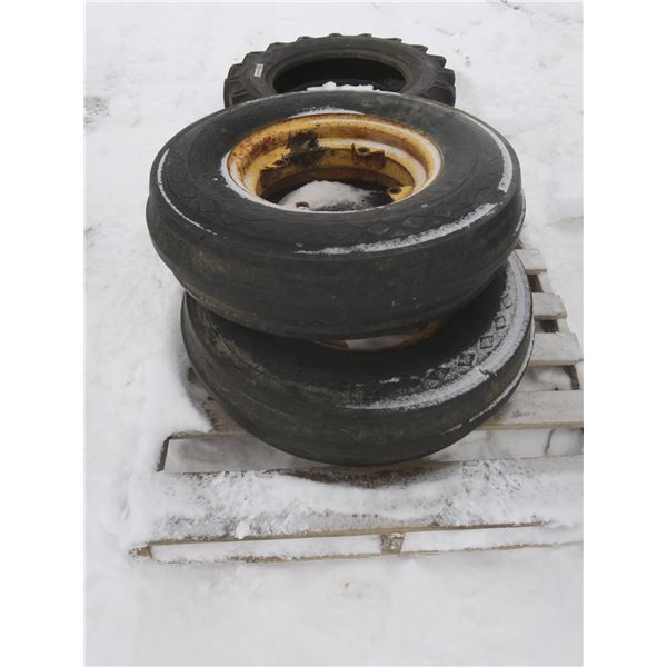 2- 750x16 tires/rims 444 Massey harris