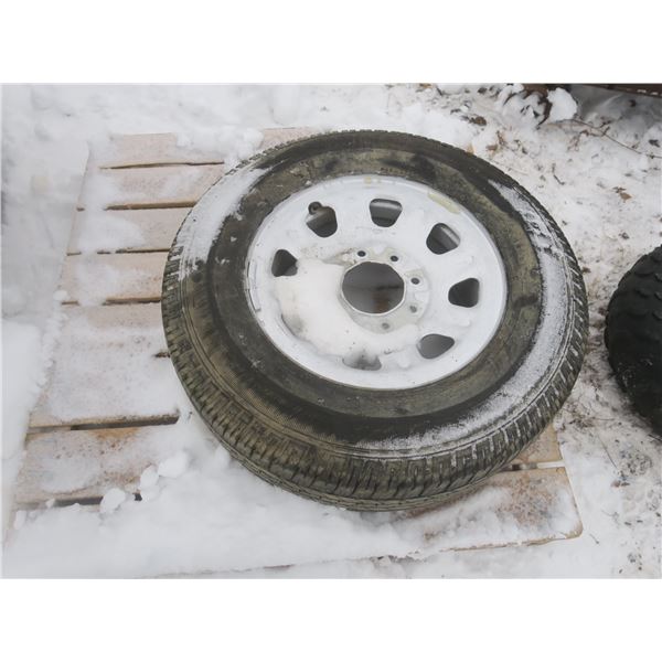 1- 265Rx18 8 ply tire and rim like new