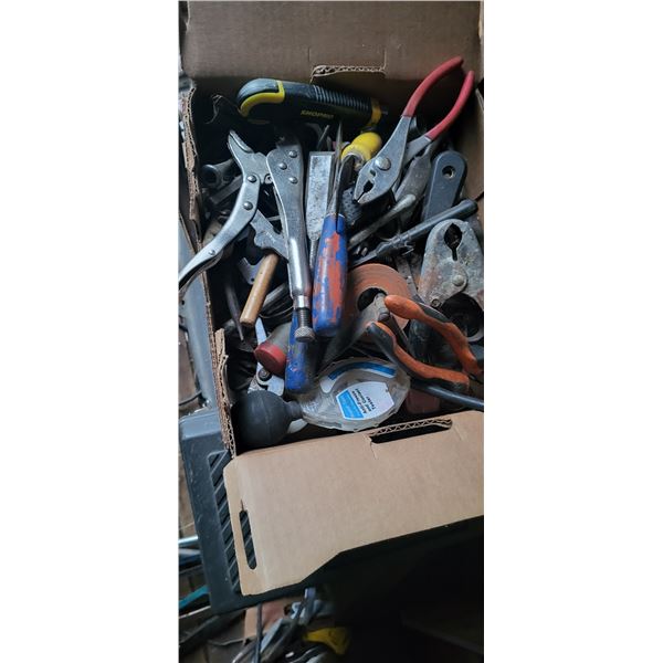 box of misc. tools