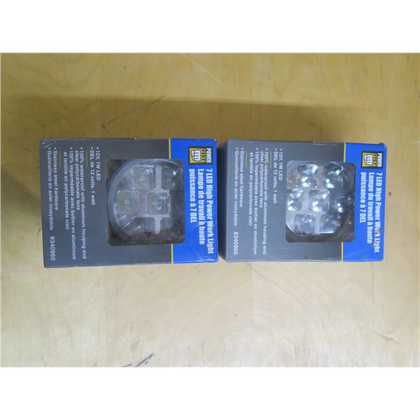 two 7 led high power work lights