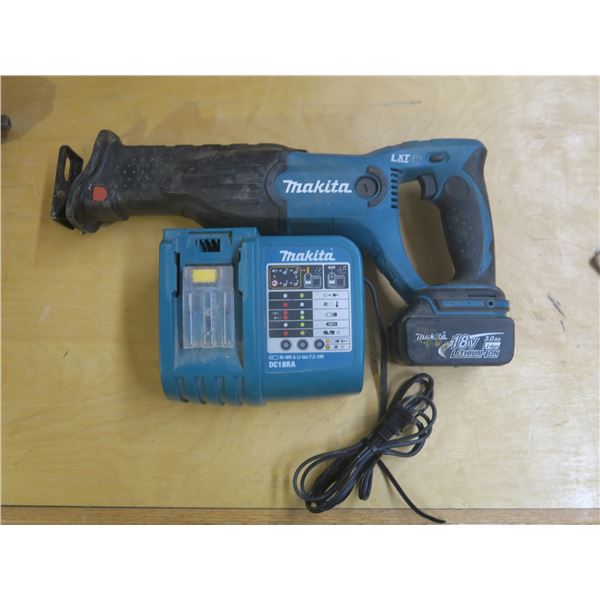 Makita Sawzall with battery and charger