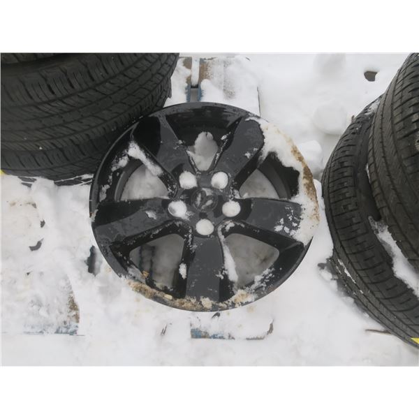 1 black 5 bolt ram rim