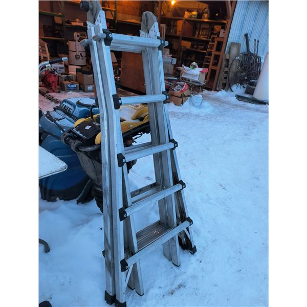 multi-use aluminum ladder 5ft-18ft