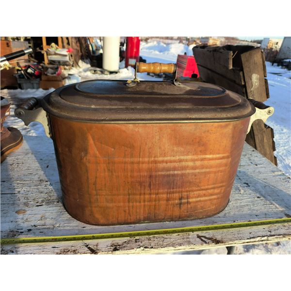 copper boiler - 24"x13"x14"H