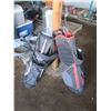 Image 1 : two golf bags with some clubs