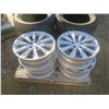 Image 10 : set of 4 rims and tires, 5 bolt Toyota rims