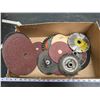 Image 2 : Box of assorted sander/grinder discs