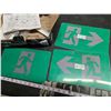 Image 5 : Exit sign, like new - w/ extra plates